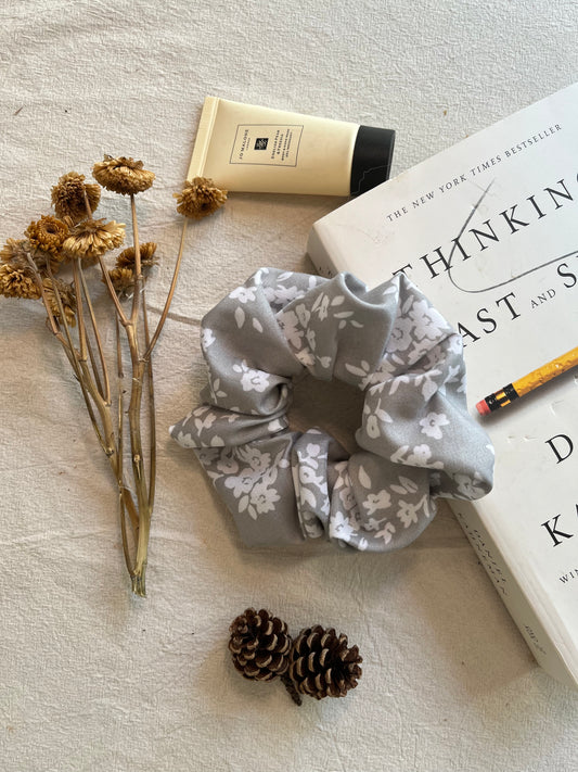 Handmade Floral Scrunchie | Vintage-Inspired Fabric Hair Tie